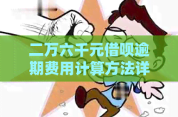 二万六千元网贷逾期费用计算方法详解律师费用计算方法